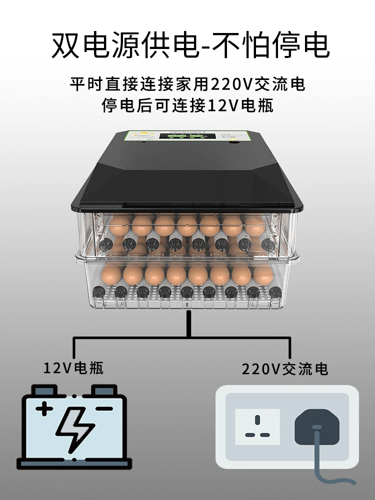 Цифровой энергетический инкубатор с контролем температуры 36 яиц, курица, утка, гусь, инкубатор, термостат для инкубатора 12 В/220 В