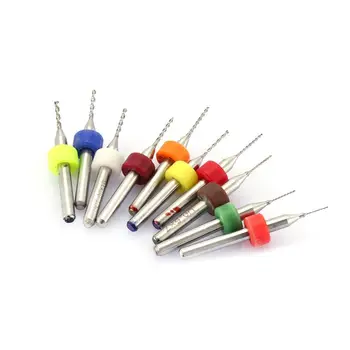 

Engraving Drill 10pcs/set Hard Alloy Small Drill Bit 0.3mm-1.2mm Circuit Board PCB Drill Bit Imported Fixed-shank Drill