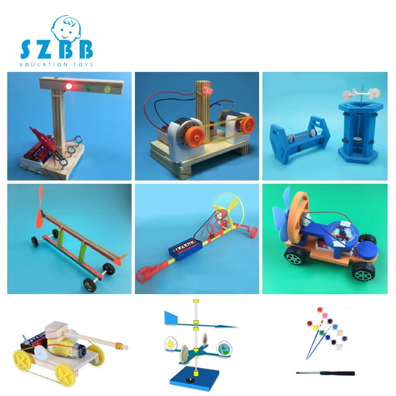 

2019 Sale Rushed Sz Steam 9pcs Stem Education Kits Diy Kids Science Projects Experiment Physic Fun Toy Invention Innovation