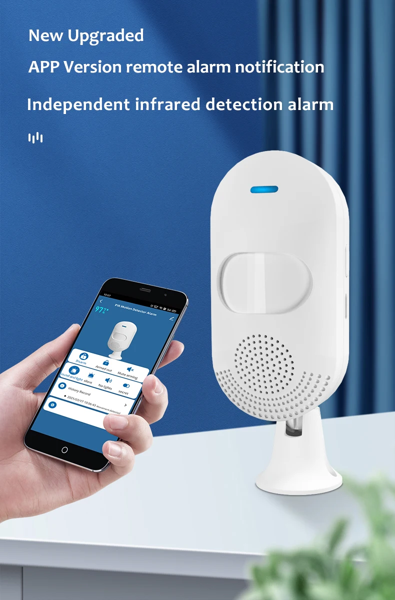 Tuyasmart WiFi Motion Sensor Alarm PIR Infrared Detector Pet Immune Detection Security Anti-thief System Tuya Smart Life APP home security keypad