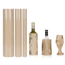 Papier d'emballage Kraft brun nid d'abeille, pour cadeau, pour fleurs, mariage, fête d'anniversaire, artisanat d'art fait à la main