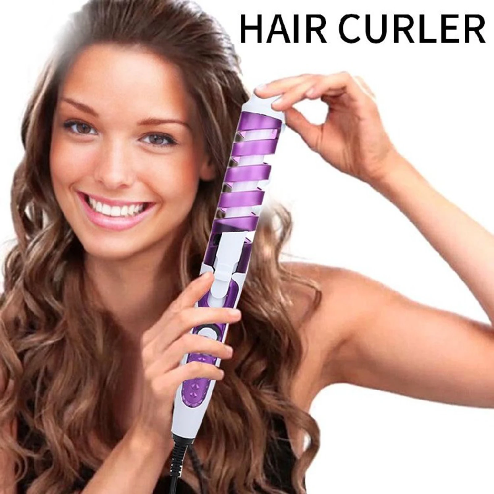 Conical Ceramic Hair Curling Iron Wand Electric Hair Curling Iron Ceramic Hair Curler Professional Hair Waver Styling Tools