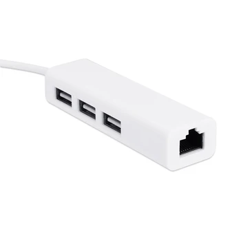 

New Hot USB3.1 Type-C to 3 Ports USB HUB With RJ45 Lan Adapter for Apple Macbook SMR88