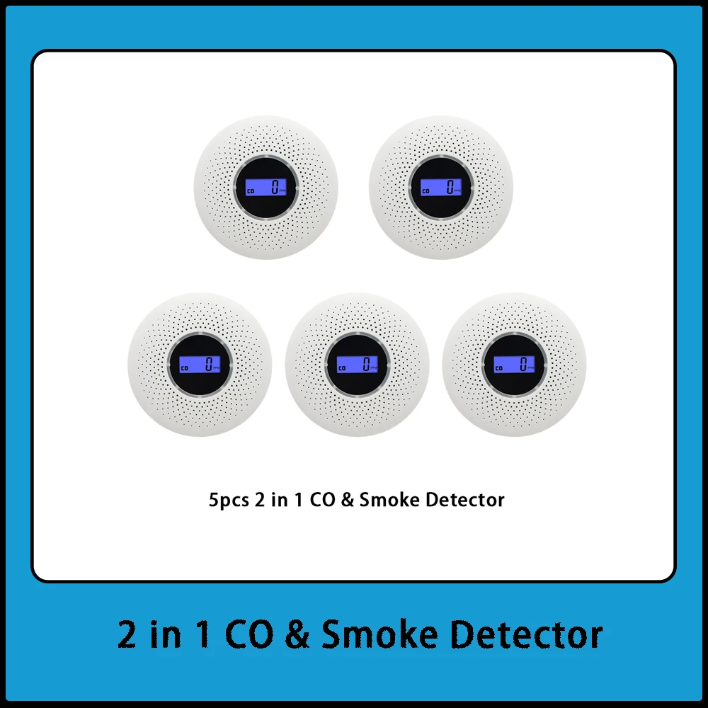 2 в 1 электронный датчик дыма | Безопасность и защита
