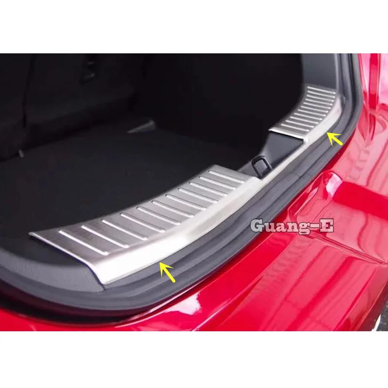 For Mazda 2 Demio 2015 2016 2017 2018 Car Inner Inside Rear Bumper Trim Stainless Steel Scuff Sill Trunk Plate Pedal 1pcs | Автомобили и