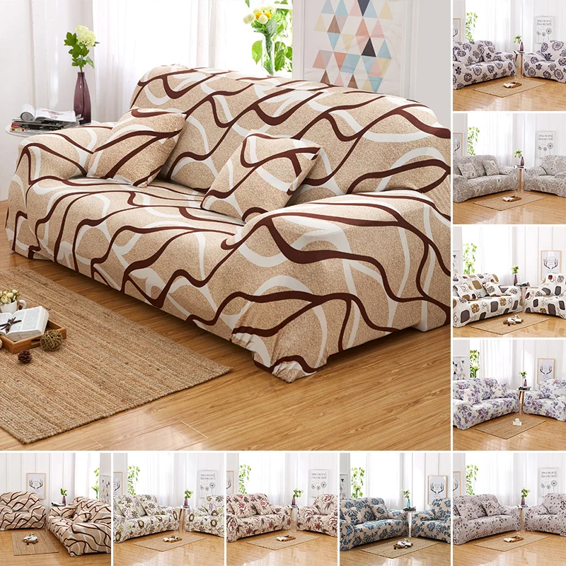Модные эластичные стул на двоих диван защитную крышку чехол 1/3 Seater