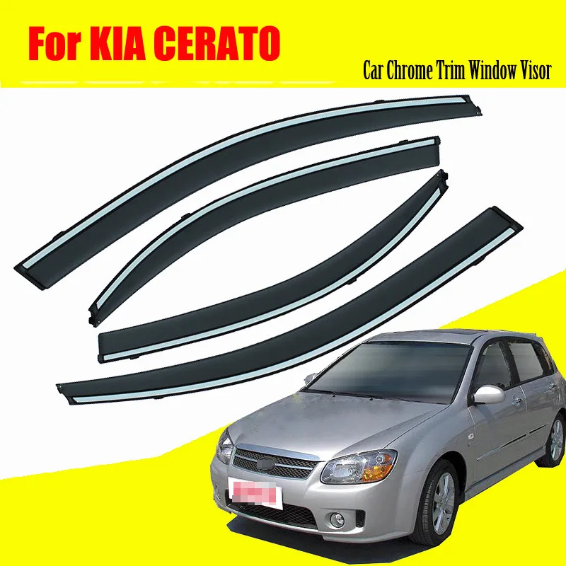 Для автомобиля Kia cerato солнцезащитный козырек защита от дождя вентиляционные тенты аксессуары 4 шт