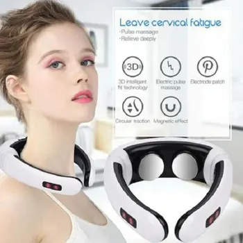 

Electric Pulse Back And Neck Massager Far Infrared Heating Pain Relief Tool Health Care Relaxation For Pain Relieve