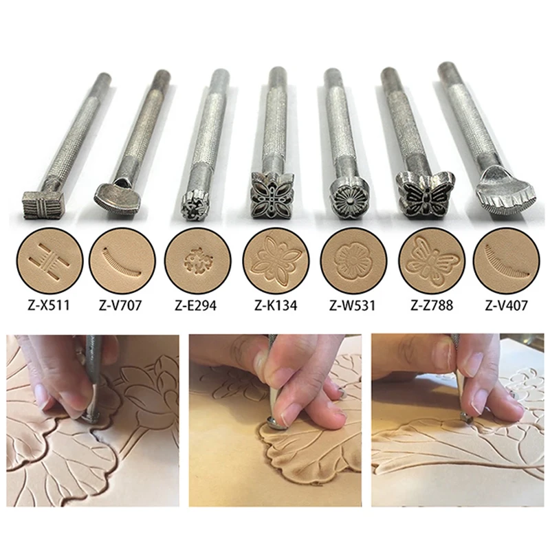 DIY Professional Leather Craft Tools Kit Hand Sewing Stitching Punch Carving Work Saddle Groover Set Accessories DIY Tool box