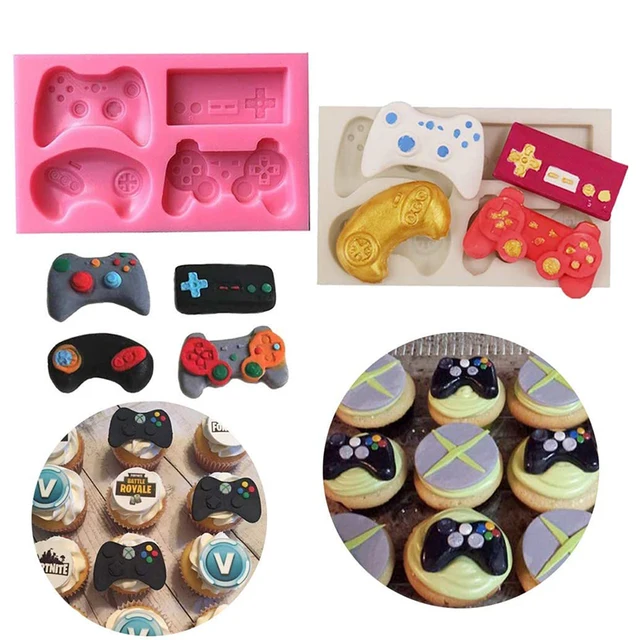 Játékvezérlő Fondant Penész Video Gamepad Szilikon Cukorkás Csokoládé Cupcake Topper Torta Dekorációs Szerszámok Gyanta Agyag