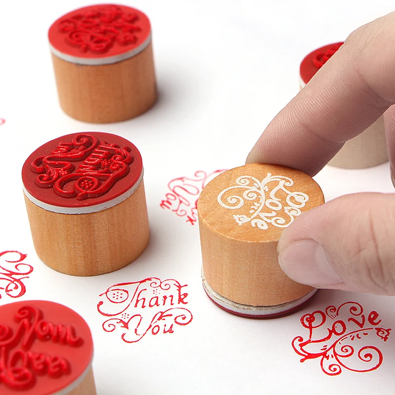 Silicone Stamps Transparent Seals for Wish Card Letters with Cartoon Pattern 