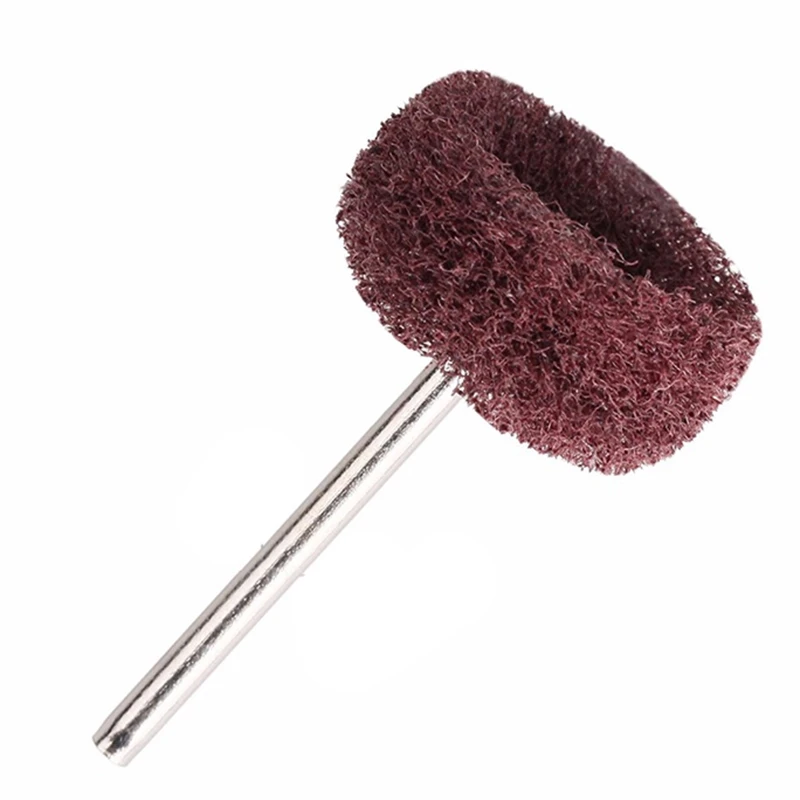 

100Pcs/Set Mini Brush Scouring Pad Abrasive Wheel Nylon Fiber Grinding Sanding Head Buffing Polishing Wheel 1 Inch 25Mm Set