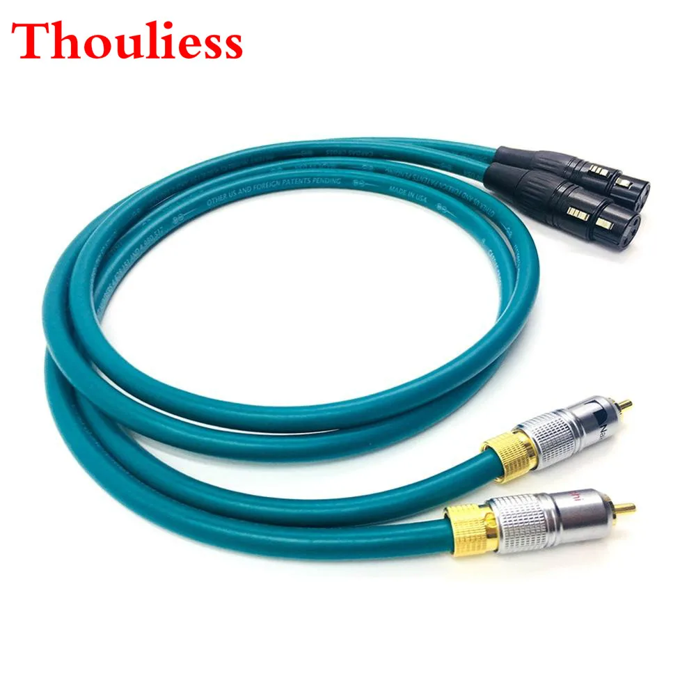

Thouliess Pair Nakamichi RCA Male to XLR Feamle Balacned Audio Cable RCA to XLR Interconnect Cable with CARDAS CROSS USA-Cable