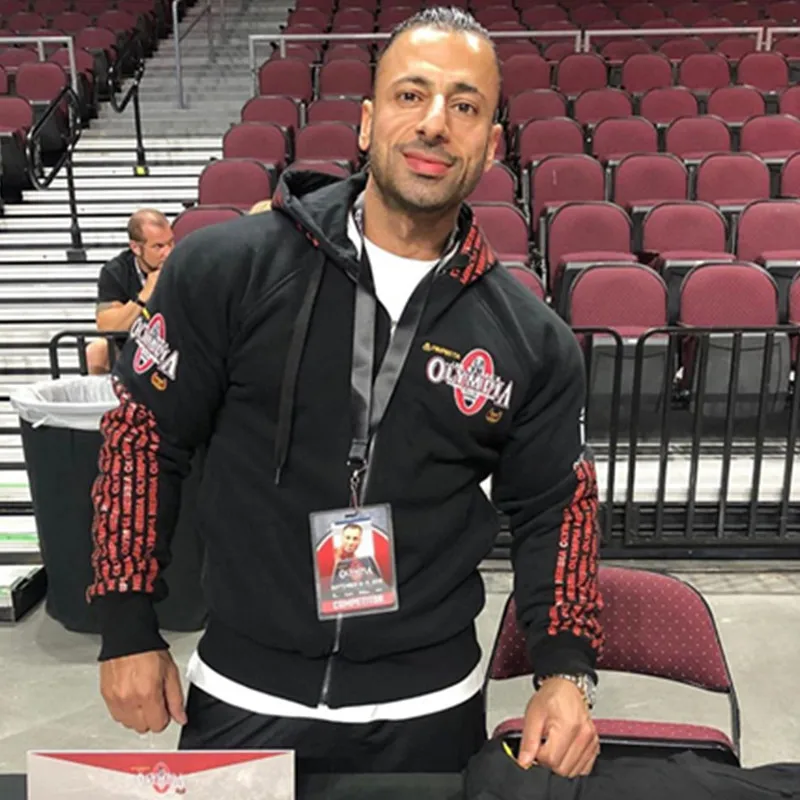 Новинка мужские спортивные толстовки OLYMPIA на молнии спортивный свитшот для