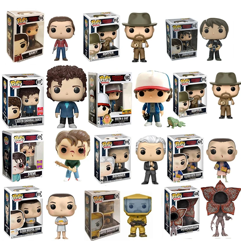 FUNKO POP Stranger Things Eleven Hopper Demogorgon модель Фигурка Коллекционная модель игрушки для детей