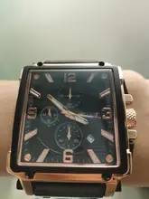 Reloj deportivo para hombre, cronógrafo de cuarzo, con Esfera Grande cuadrada de cuero, marca superior de lujo, a la moda, resistente al agua, nuevo, 2021