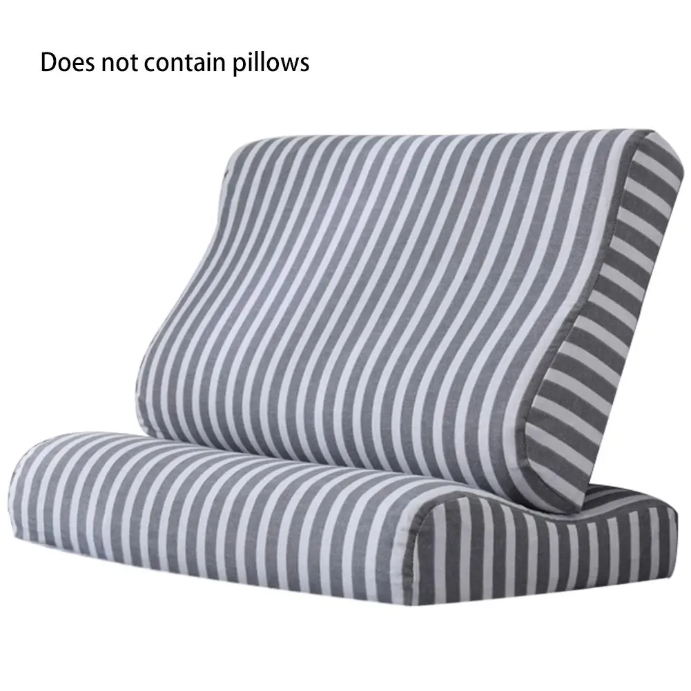 Cervical Pillow Pure Natural Latex Thailand Corrected Neck Sleep Pillow Protection Vertebra Slow Rebound#4W - Цвет: Pillowcase 001