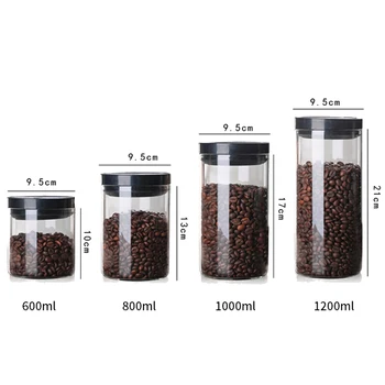 

Glass Sealed Cans Food Storage Box Coffee Tea Cans Moisture-proof Cans Food Preservation Containers Coffee Bean Storage Bottles