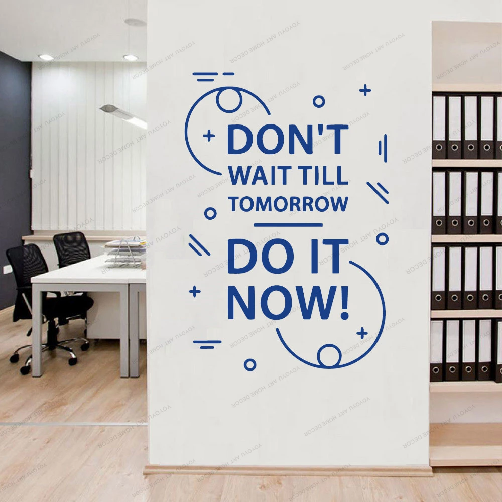 

Do It Now quotes Vinyl Wall Sticker Home Decor For Living Room Company School Office Decoration sticker Mural CX926