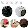 Digital Alarm Clock LCD Creative Projector Weather Temperature Desk Time Date Display Projection USB Charger Home Clock Timer 5