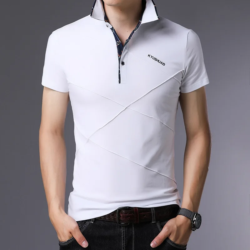 Повседневное 23 дизайн Стиль бренд 95% хлопковая летняя рубашка поло Рубашка с короткими рукавами Для мужчин модные размера плюс M-5XL 6XL футболки, Топы