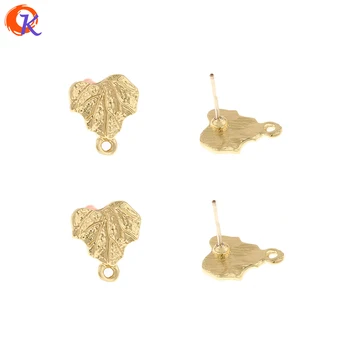 

Cordial Design 100Pcs 12*13MM Jewelry Accessories/Earrings Stud/DIY Parts/Leaf Shape/Jewelry Making/Hand Made/Earring Findings