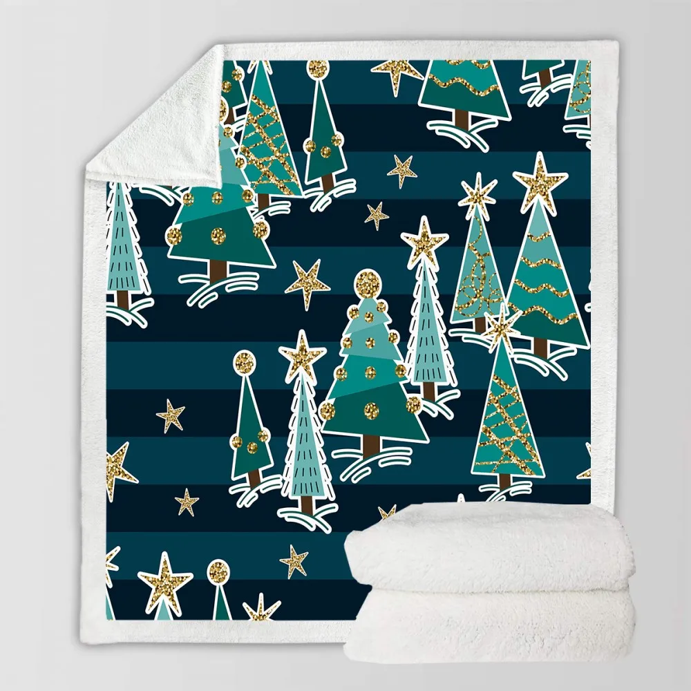 Merry Christmas пледы одеяло Рождественская елка мультфильм одеяло коралловый флис одеяло для детей ворс шерпа одеяло из микрофибры на кровати