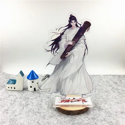 Grandmaster of Demonic Cultivation мультфильм акриловый брелок Lan Wangji Wu Wuxian модные цепочки для ключей, аксессуары в подарок