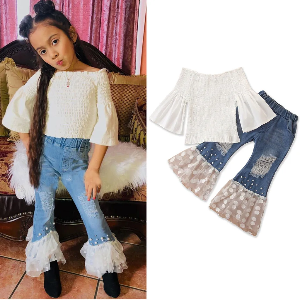 baby girl bell bottom outfits