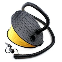 Two-chamber foot pump for inflatable boats Portable Balloon Outdoor Camping Airbeds Fast Anti Slip Swimming Ring(analog Bravo 9)