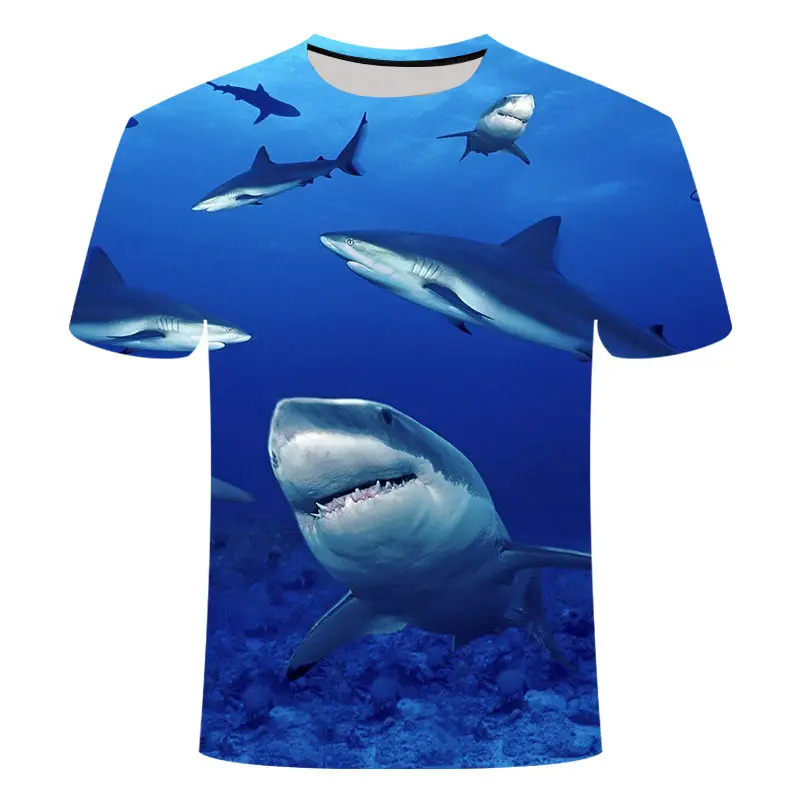 Рыбий Мужская 3D футболка хип-хоп Футболка Рыбацкая тропическая Футболка с принтом Забавные футболки летняя мужская одежда с изображением животных - Цвет: TX-125