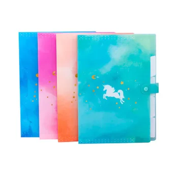 

Unicorn Organ Bag Stationery File Holder Cute Korean Bag A4 Organizer Portable Business File Office Supplies Document Holder