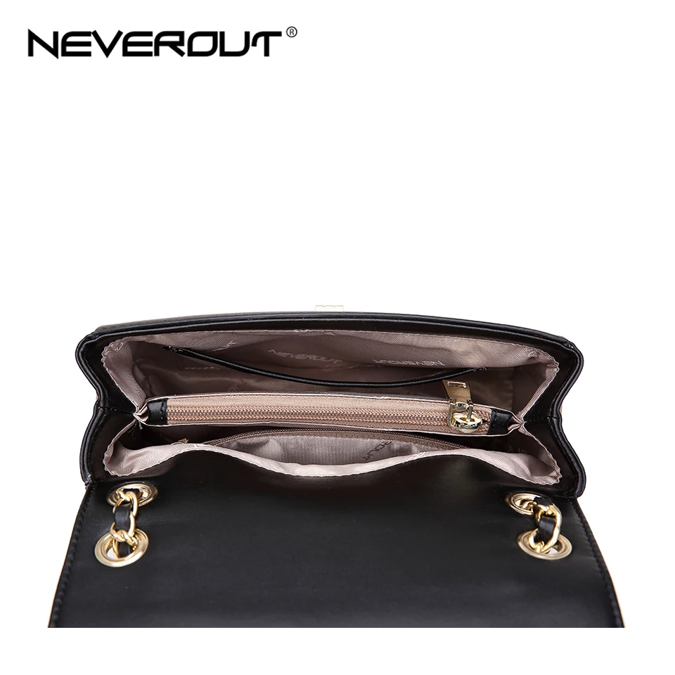 Кожаная мини сумка NEVEROUT маленькая классическая мессенджер через плечо|Сумки с