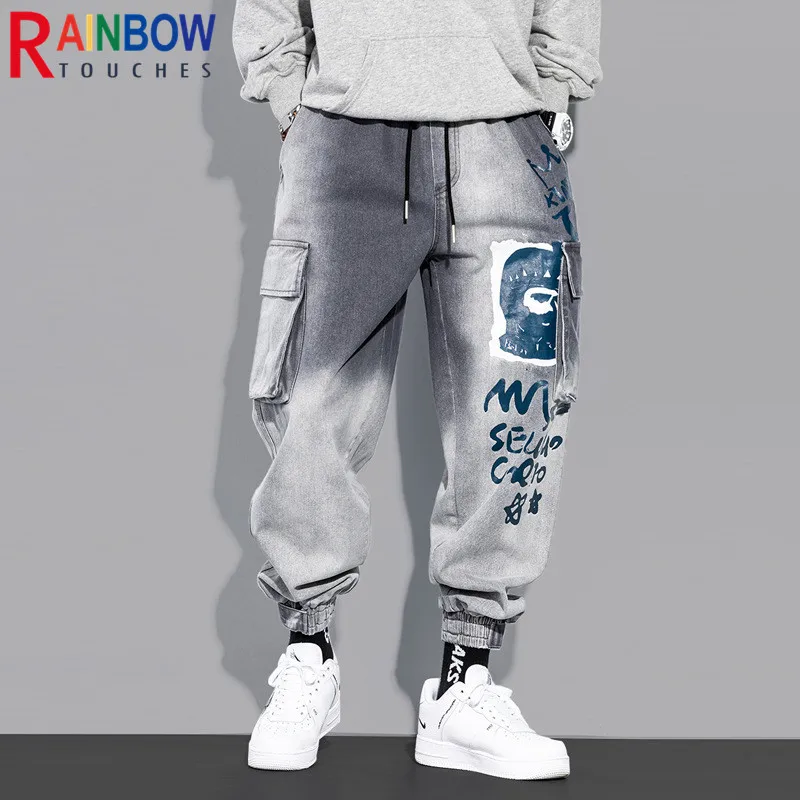 Модные Классические брендовые джинсы Rainbowtouches 2022 мужские брюки-карго с карманами