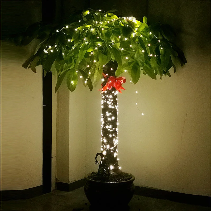 Guirnalda que funciona con batería, adornos navideños para el hogar, adorno de luz Led para decoración de fiesta, Año Nuevo, 1m/2m/3m/10m - Imagen 5