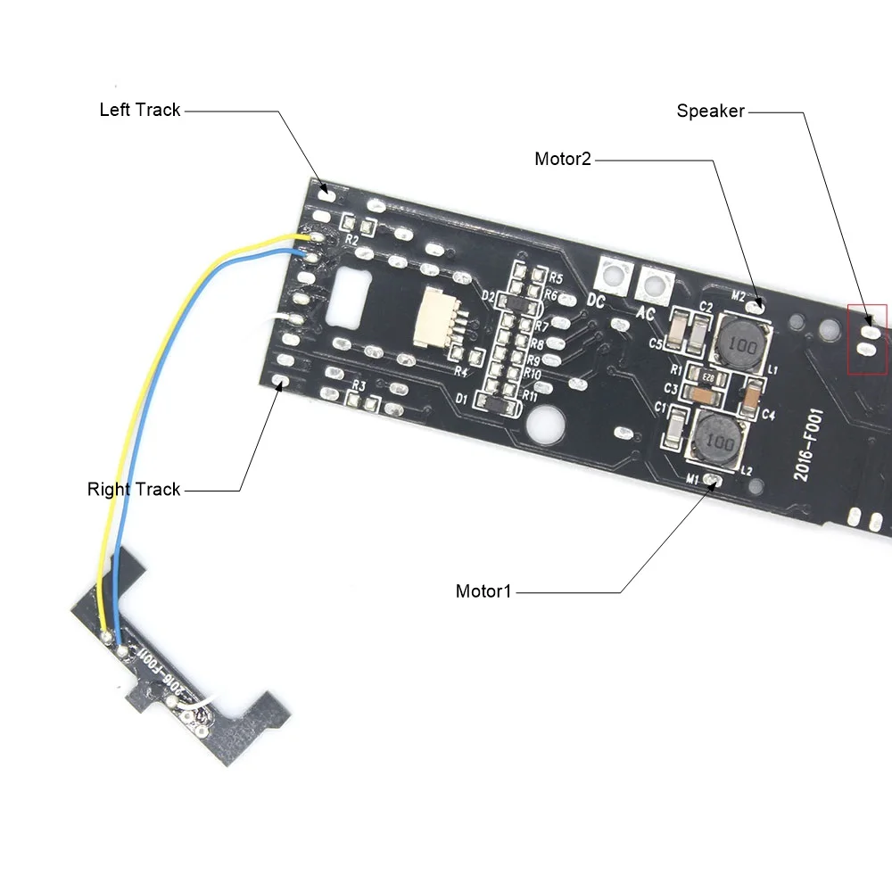 DCC Adapter PCB Board for Locomotive to Upgrade to with sound and light digitization dcc train build with Plux22 Interface