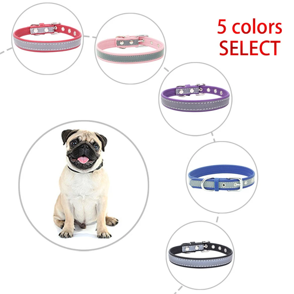 

Reflective Adjustable Pet Dog Dog Cat Collar Safety Elastic Adjustable Pet Collar For Small Medium Large Dog Durable