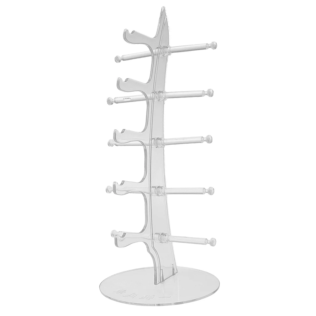 5 Pair Sunglasses Eyeglasses Glasses Frame Display Stand Rack Holder Shelf