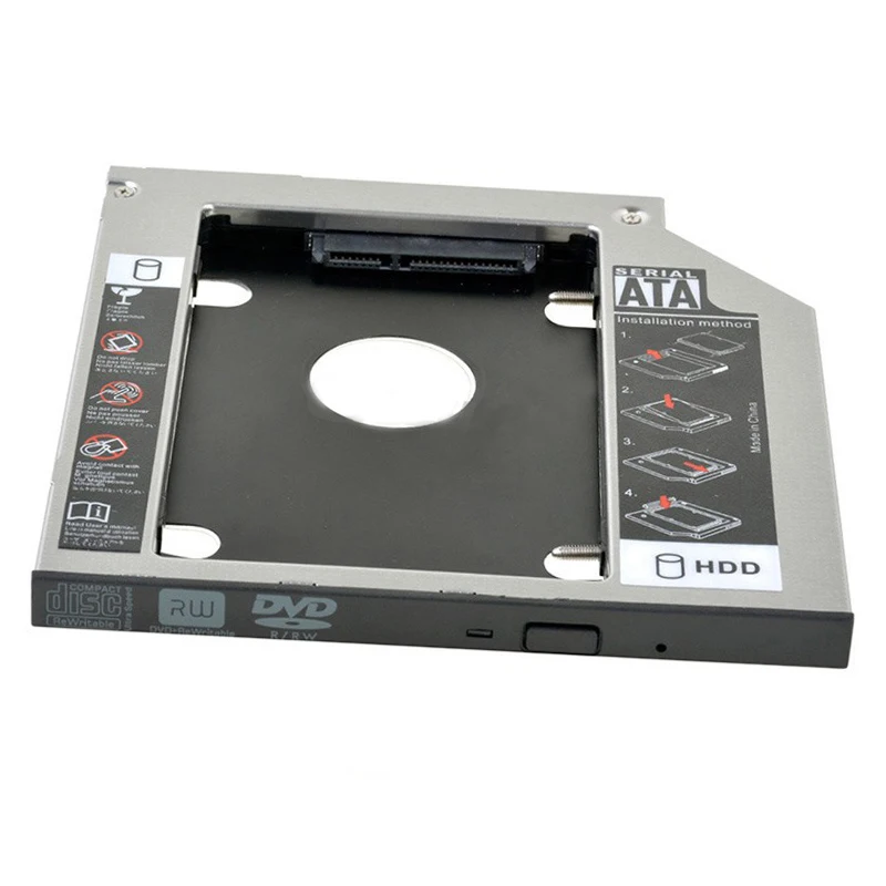UniversalAluminumSATA2ndHardDriveHDDSSDOpticalCaddyFrameForDellPowerEdgeR710R720.jpg