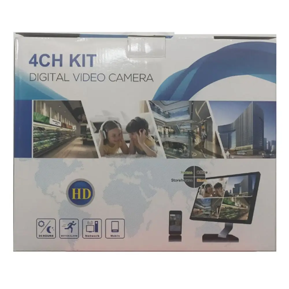 

1080P CCTV security system 4CH 2MP POE NVR set IP camera factory price OEM/ODM accpeted AI camera set Video Surveillance Set