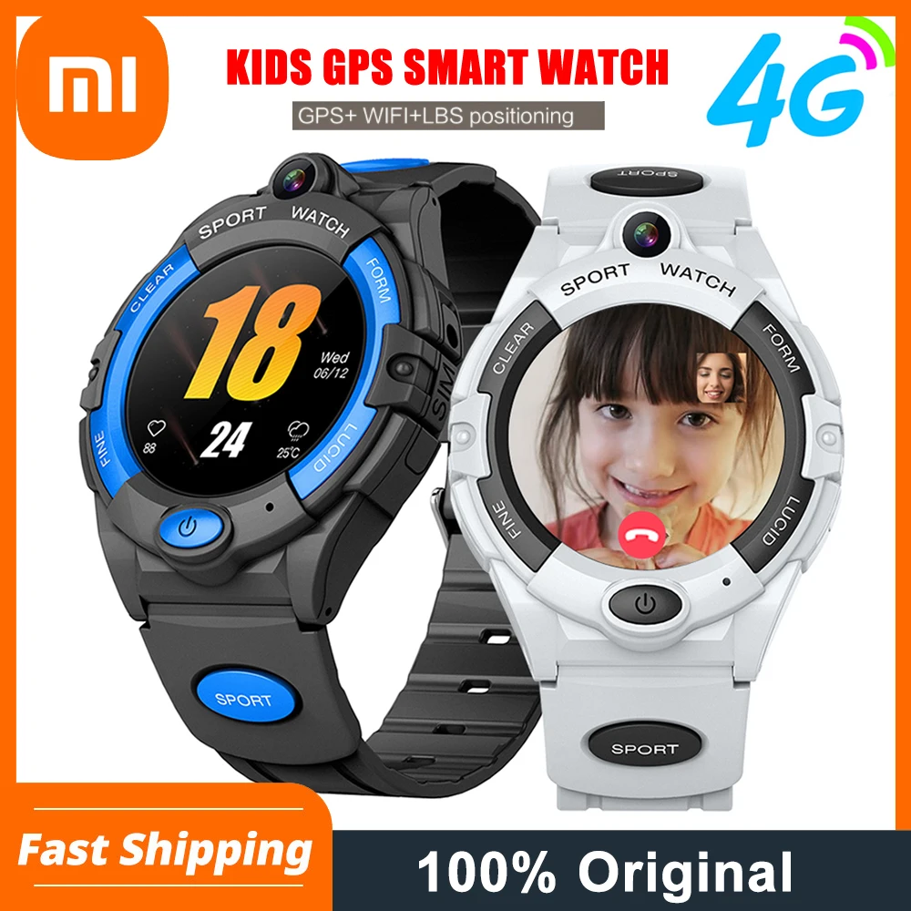 Детские Смарт-часы Xiaomi 4G GPS Wi-Fi SIM-карта 680 мАч | Электроника
