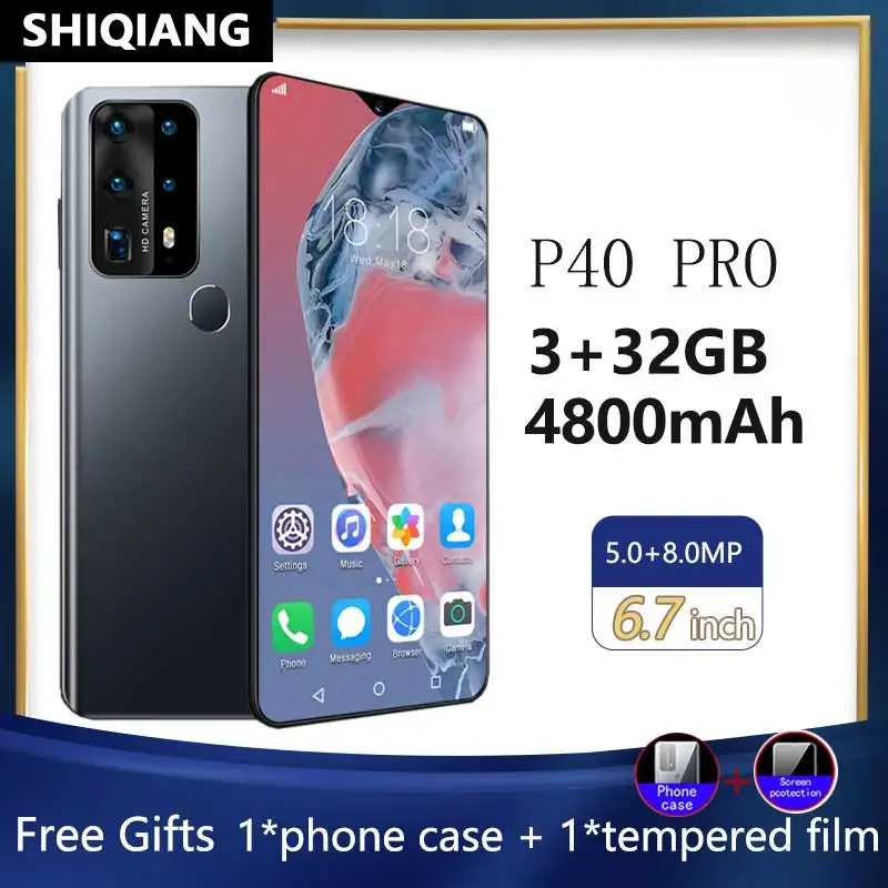 SOYES P40 Pro 6.7 Inch Mobile Phone Global Version Android Cellphones 3GB RAM 32GB ROM 4800mAh Water Drop Screen Smartphones
