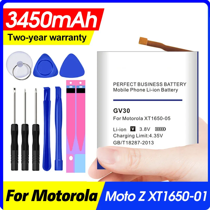 Аккумулятор для телефона GV30 SNN5972A 3450 мА/ч Motorola Moto Z XT1650 01 03 GV40 батарея