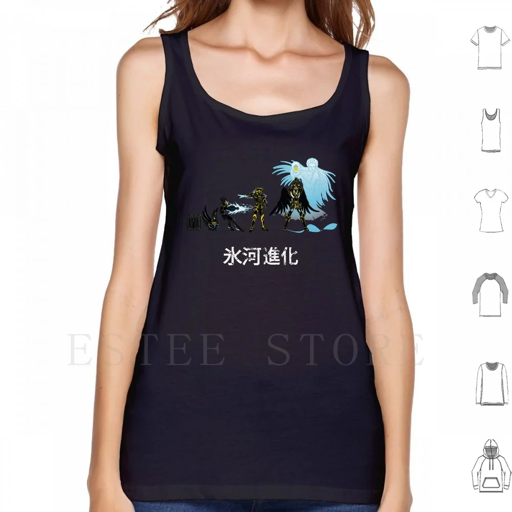 Hyoga Evolution Canotte Gilet Cotone Cavalieri Dello Zodiaco Aquarius Evolution Samiel Anime Manga Hyoga Seiya Saint Saint