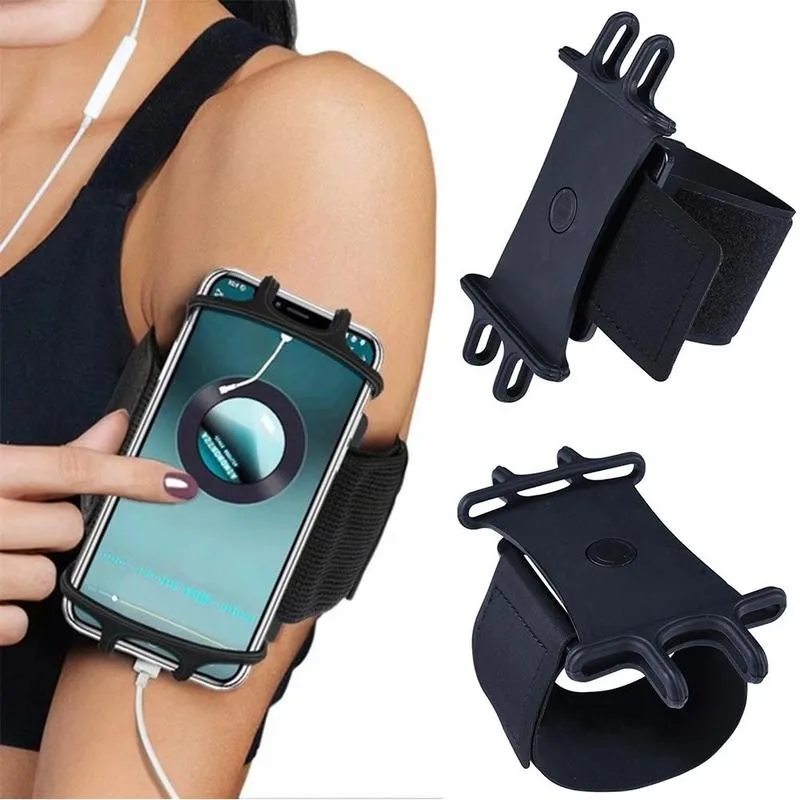 1pc Mobile Phone Running Bag Wristband Belt Jogging Cycling Arm Band Holder Wrist Strap Bracket Stand | Спорт и развлечения