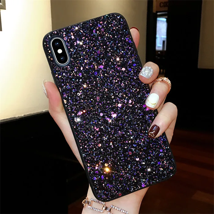 8 Блестящая Вспышка чехол для iPhone 7 8 6 6s Plus 7Plus Модный Блестящий чехол для iPhone 11 Pro X Xs Max XR защитный чехол для телефона - Цвет: 8