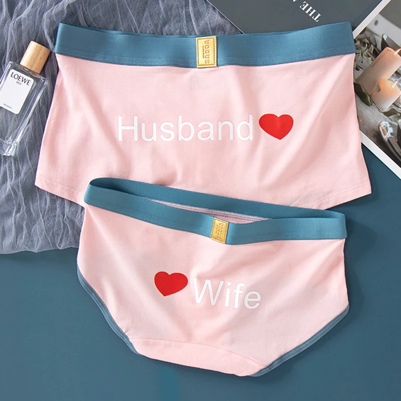 2pcs/set New Couple Underwear Cotton Women Male Underwear Couples  Underpants Fashion Breathable Soft Mens Seamless Panties Hot - Briefs -  AliExpress