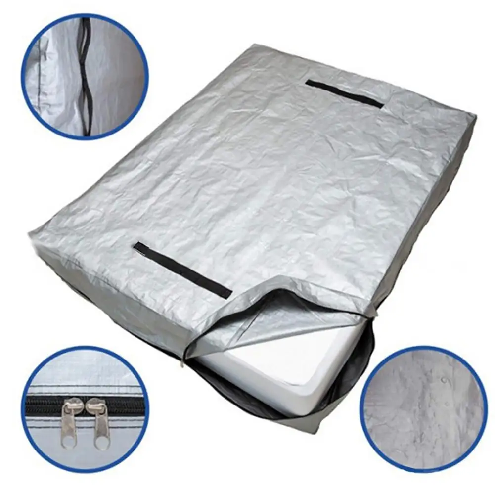 Waterproof PE Mattress Bag Zipper Storage Cover Dustproof Mattress Protector Moving Storage Bag Organizer