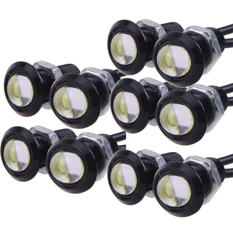 Сигнальные лампы мотоцикла 9 Вт светодиодный Орлиный взгляд Освещение COB Белый