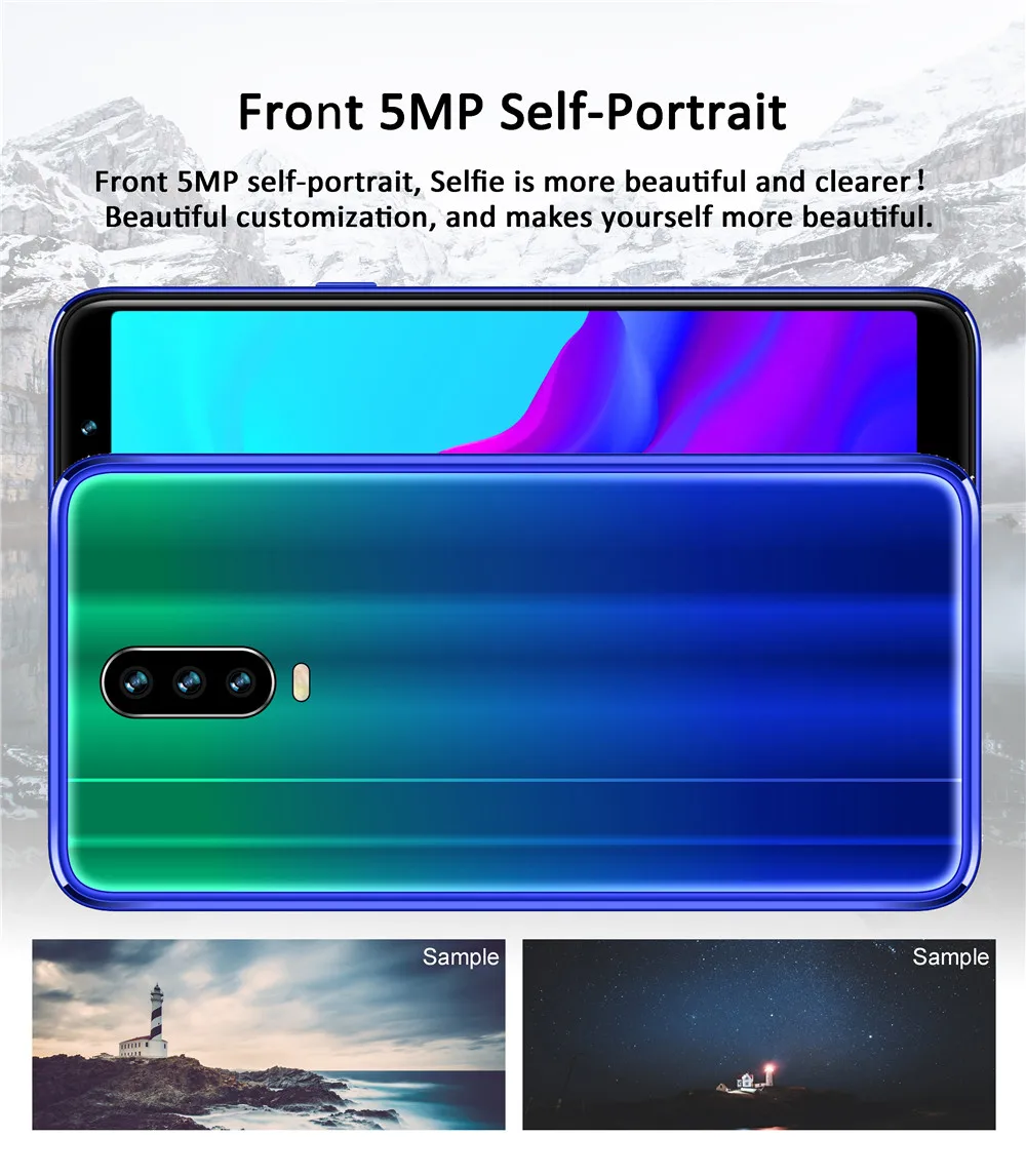 Note8 pro quad core smartphones 4G RAM 64G ROM 5.5" 5MP+13MP front/back camera android mobile phones face ID unlocked celulares